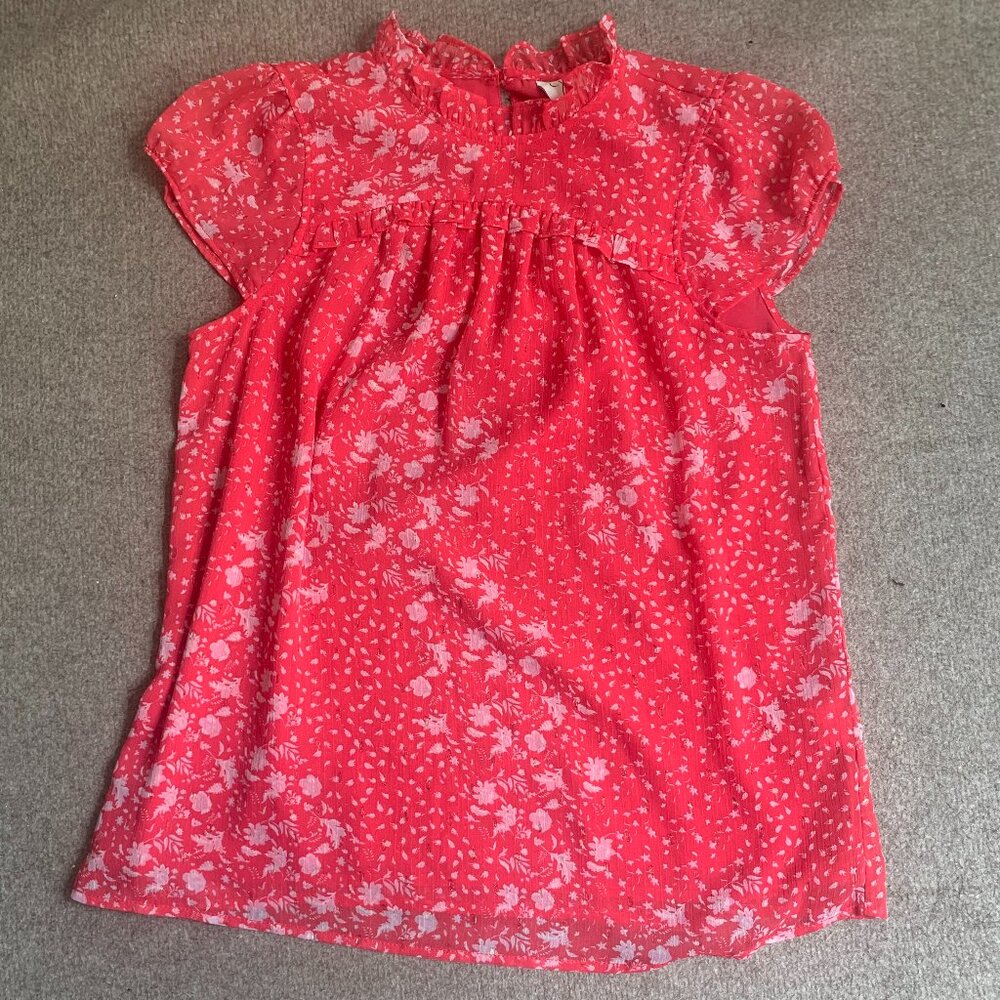 NWOT Cute Joie Sheer Floral Blouse
